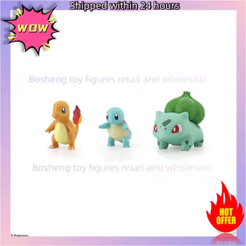 Original Bandai Pokemon Scale World Kanto Region Set Ash Ketchum Pikachu Charmeleon Bulbasaur In Sto