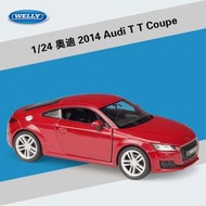 阿米格Amigo│威利 WELLY 1:24 2014 奧迪 Audi TT Coupe 白色 紅色 合金車 模型車 車模 預購