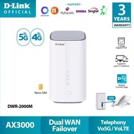 D-Link DWR-2000M 5G AX3000 Wi-Fi 6 Telephony Mobile Wireless Router