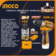 INGCO Compact Brushless Cordless Drill CDLI16682 | CORDLESS TOOLS | MERVILLE