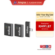 Amgras SoundMeta Ⅱ Pro Portable Noise-Cancelling Microphone for Sing YouTube/Facebook/Live Stream/Vl