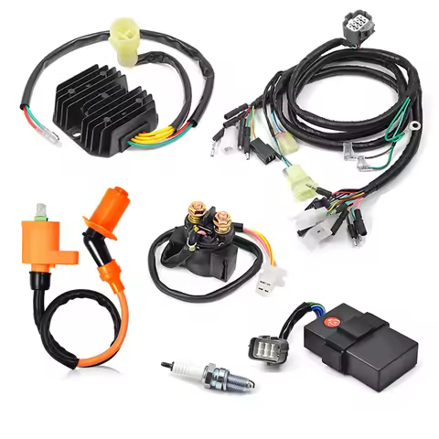 Wiring Wire Harness CDI Ignition Coil Pack Regulator Relay Rebuild Kit For Honda FourTrax 300 TRX300