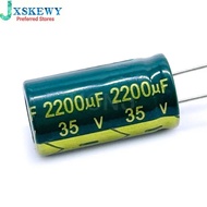 2PCS 35V2200UF 13*25mm 2200UF 35V Aluminum electrolytic capacitor 35V 2200mf 20%