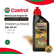 [ORIGINAL] CASTROL POWER1 ULTIMATE 5W40 Superbike 10W50 Engine Oil FULL SYNTHETIC TECHNOLOGY Minyak 