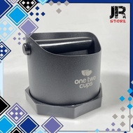 Two Cups Espresso Coffee Grounds Container Knock Box Container Non Slip 1.6l Fkbmz 9 Black