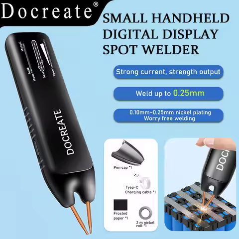 Docreate 756 Portable Handheld Spot Welder 18650 Battery DIY Mini Household Touch Welding Machine fo