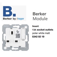 Berker 13A Switch Socket Module 53420219