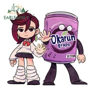 EARLFAMILY 13cm x 12.2cm Dandadan Ayase Momo and Okarun Funny Car Sticker Caravan Truck Windows Viny