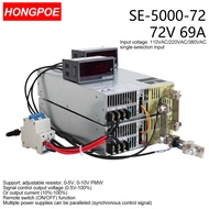 0-72V 69A 5000W Adjustable Power Supply AC-DC 0-5V 0-10V PLC PMW Signal Control Transformer, suitabl