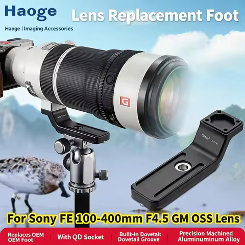 Haoge Lens Collar Replacement Foot for Sony FE 100-400mm F4.5 GM OSS Lens Built-in Arca Type Quick R