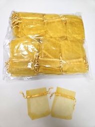 (包順豐自取）約180個 全新金色索繩袋 紗袋 適合結婚小禮物回禮 (細）