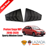 Proton New Saga VVT Car Window Cover Shark Sporty Window Cover Louver Mustang Window Cover Rear Mirr