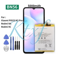 Xiao mi BN56  Battery For Xiaomi POCO M2 Pro Redmi 9A 9C Replacement Batteries Bateria