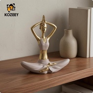 KOZEEY Meditation Figurine Decorative Meditating Figurine Mindfulness Meditation Statue
