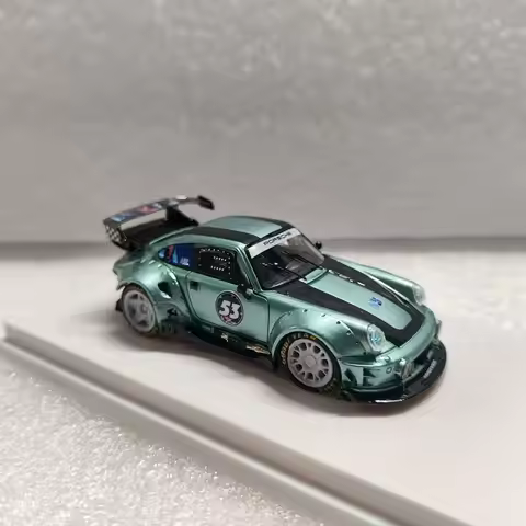 Porsche Rwb 964 Sports Car Die-Cast 1:64 Scale Simulation Alloy Static Car Model Home Decoration Met