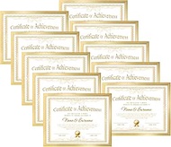 CRUGLA 8.5x11 Picture Frame Set of 10, Certificate Diploma Photo Frame 8.5 by 11 for Wall or Tableto