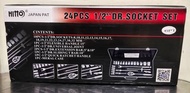 HITTO 24PCS 1/2" DR.SOCKET SET (6 POINT)