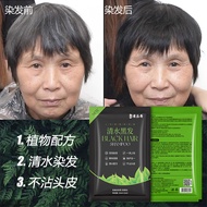 Hair Dye Plant-Based Non-Damaging High-Quality Clear Water Black Hair Dye Cream Non-Staining Scalp G