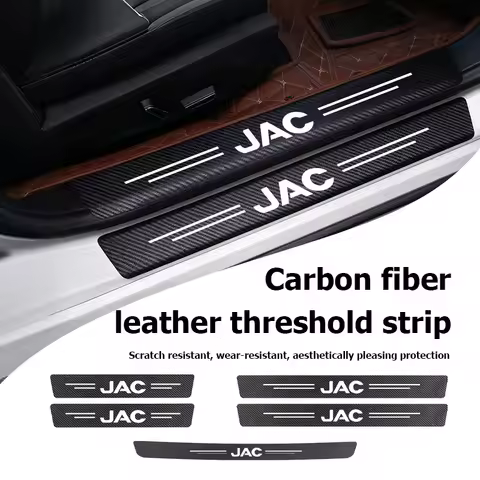 For JAC Car Interior Door Sill Strip Carbon Anti-Scratch Protector Sticker J3 J2 S5 A5 J5 J6 J4 S2 T