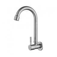 Comfortable Operation Kitchen Sink Water Faucet Tap Single Cold Rotation Feature