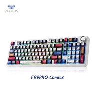 Aula F99PRO/F99/F75 Wireless Gaming Keyboard with 8000mAh Battery, Hot Swappable Creamy Keyboard, 2.