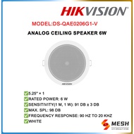 HIKVISION DS-QAE0206G1-V 6W Ceiling Speaker Analog Audio Smarter Public Address PA System Background