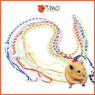 Multi-colored hamster walking leash, 1.4m long, adjustable leash