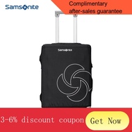 YQ44 Samsonite/Samsonite Trolley Case Suitcase Suite Luggage Protective Cover Foldable Large BlackHC1