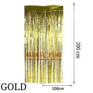GOLD foil backdrop tassel curtain/ foil fringe curtain GOLD foil curtain/ curtain slinger / curtain
