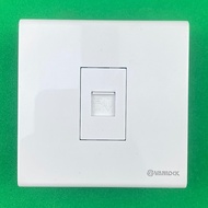Sino 8-Wire CAT6 Network Socket with Square Cover S98CC Series - Square Face Match S98CC31RJ6