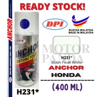 ANCHOR MOTORCYCLE SERIES H231* H231 400ML CAN SPRAY PAINT CAT SPRAY TIN HONDA BLUISH PEARL WHITE 100