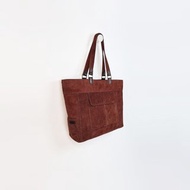 Leather Tote, Large Shopper, Big Handbag, Suede shoulder bag, Brown handbag, Gif