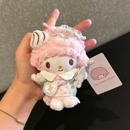 พวงกุญแจ Sanrio ตุ๊กตาผ้ากำมะหยี่ จี้ห้อยกระเป๋าการ์ตูนน่ารัก ตุ๊กตา Melody Kuromi Hello Kitty ของขว