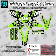 Euro gtx 150 costumized Laminated decals sticker