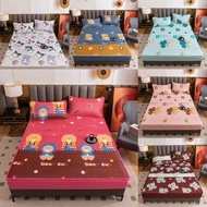 Ice Silk Bed Sheet Rubber 360 Degree Corner Tie Size 6 Feet 180*200cm With 2 Pillowcases 2-12 Inch M