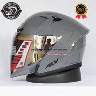 Helm ALV Ultron Original SNI Gratis Ongkir Kaca Silver Clear