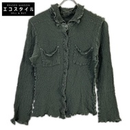 M.Issey Miyake MI54FK408 卡其色縮水處理雙口袋開襟衫 [二手]