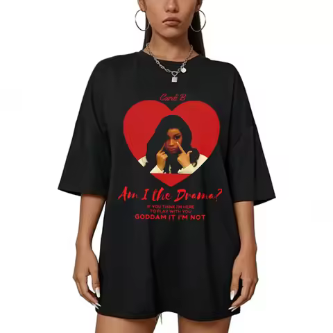 Cardi B Little Miss Drama Tour 2026 T-shirt Cardi B Fan Gift Aesthetic Rap Music Tee 2026 Tour Men W