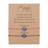 2Pcs / 6Pcs Gelang Couple Tali Manik Mata Devil Bracelet Evil Eye Waterproof