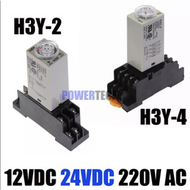 H3Y-4 Timer Relay AC 220V  0-60s  Delay Timer 220VAC Time Relay with Base Socket พร้อมขา