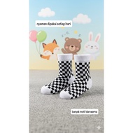 Children's socks with checkered pattern,/, oldschol kodachi socks