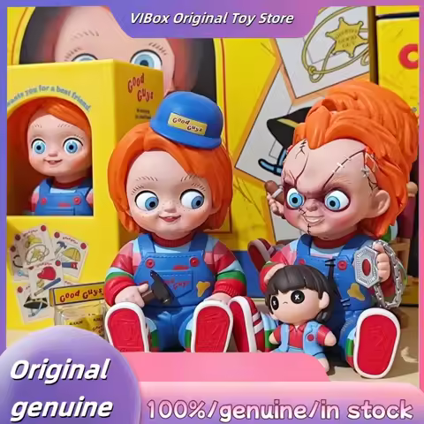 Genuine POPMART Halloween Chucky Ghost Kid Reincarnation Series Chucky Blind Box Trendy Figurine Col