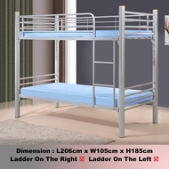 CLOONEY Double Decker Bed Frame with/with Mattress &amp; Plywood