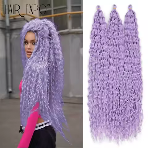 30"Ariel Curl Hair Synthetic Deep Wave Twist Crochet Hair Soft Ariel Curl Crochet Braids Hair Extens