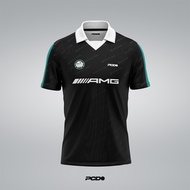 PCD X AMG LIFESTYLE RETRO COLLAR JERSEY STREETWEAR MOTORSPORTS