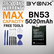 BYONX Battery Bateri BN53 for Mi Xiaomi Redmi Note 9 Pro / Note 10 Pro 4G (5020mAh)