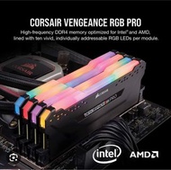 Corsair vengeance rgb pro 64gb (16gbx4) ddr4 3200