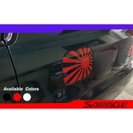 Rising Sun Fuel Door Sticker