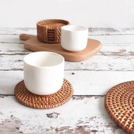Aesthetic rattan coaster meaning dimensions rattan coaster display decoration