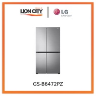 LG GS-B6472PZ 647L side-by-side-fridge with Linear Compressor in Platinum Silver